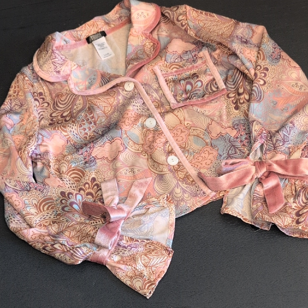 Floral Pink Button Down Kids Shirt